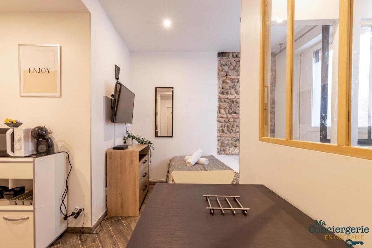 Grand Studio Avec Espace De Travail Toulouse Dış mekan fotoğraf